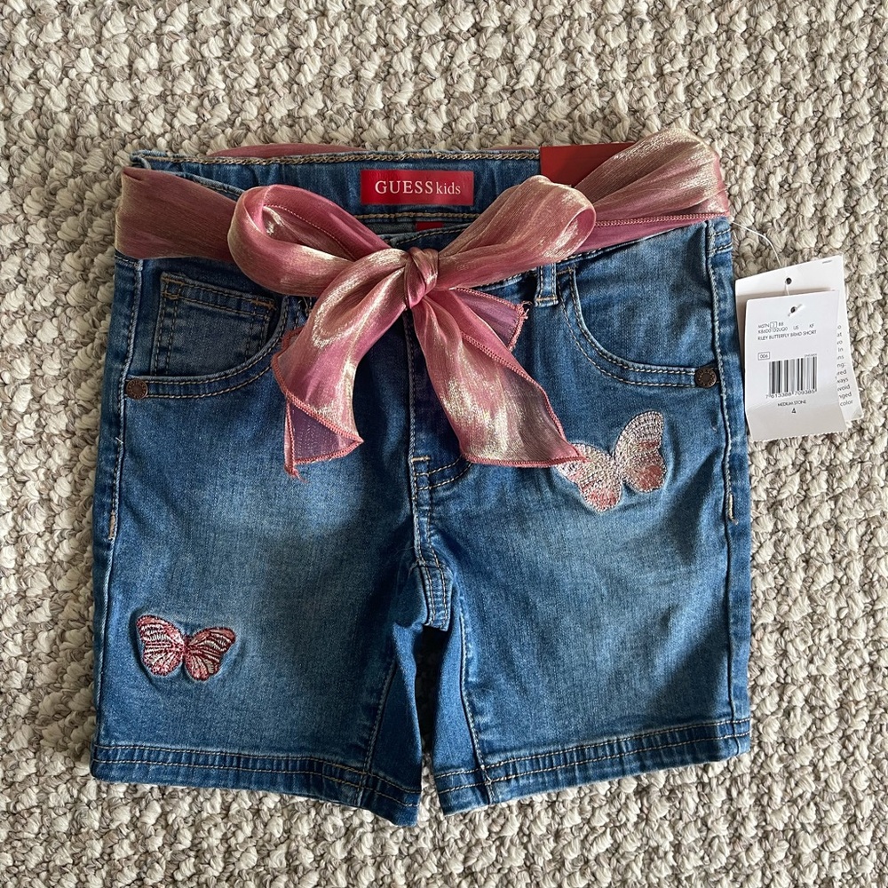 NWT Guess Jean Shorts with Butterfly